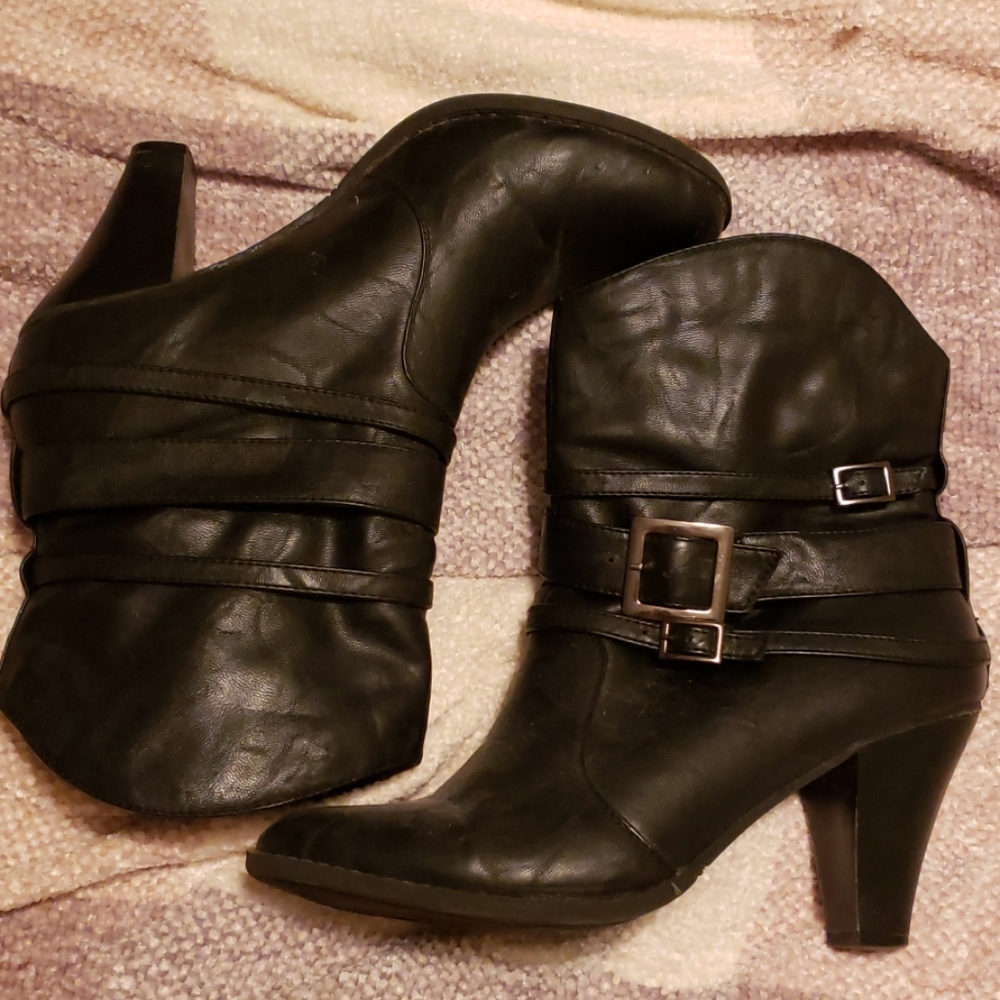 Cowboy ankle booties